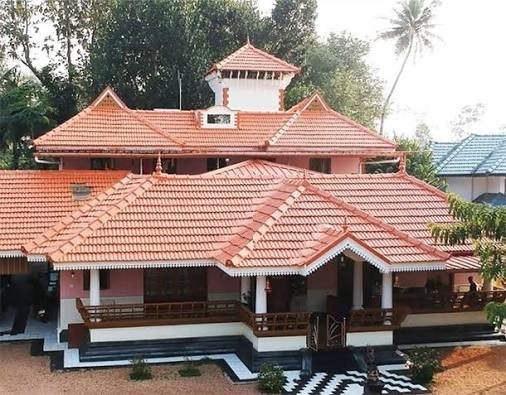 Repaired tile roof